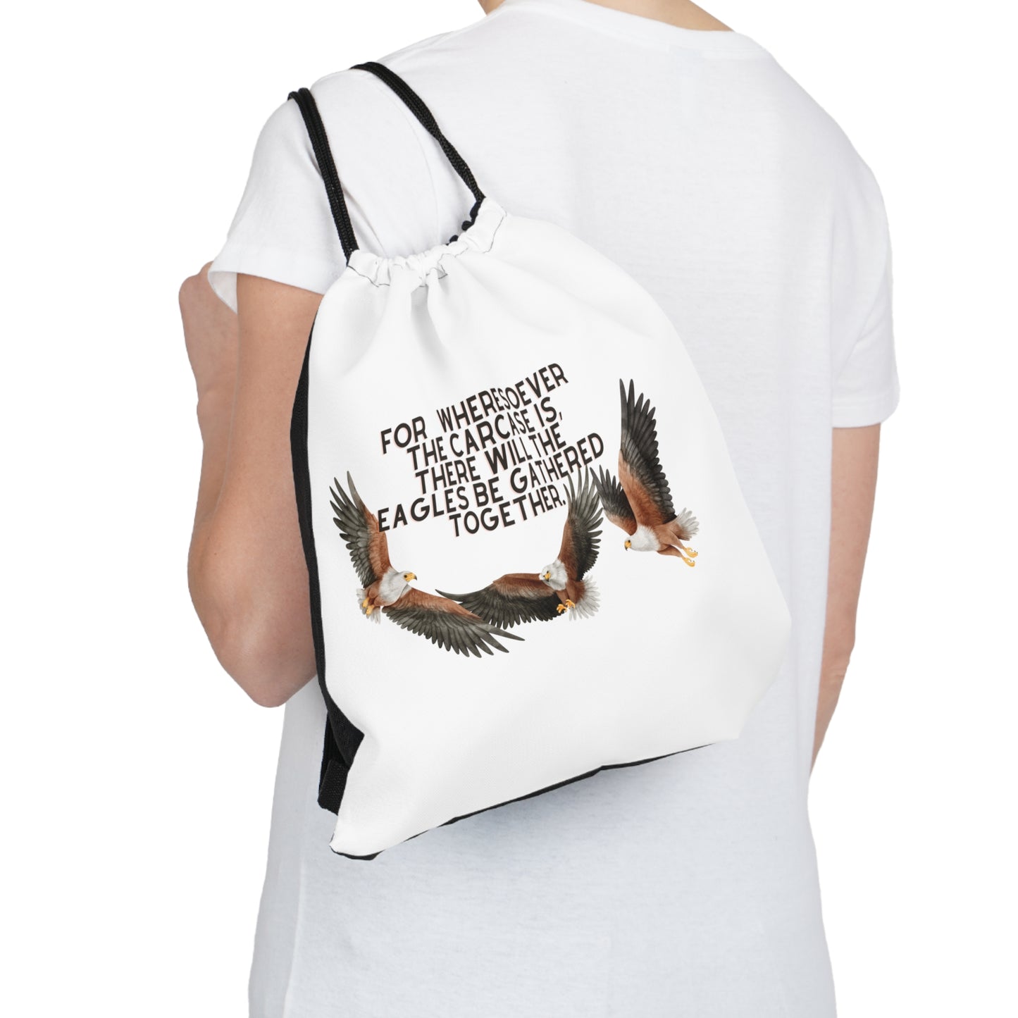 Outdoor Drawstring Bag (eagles bag)