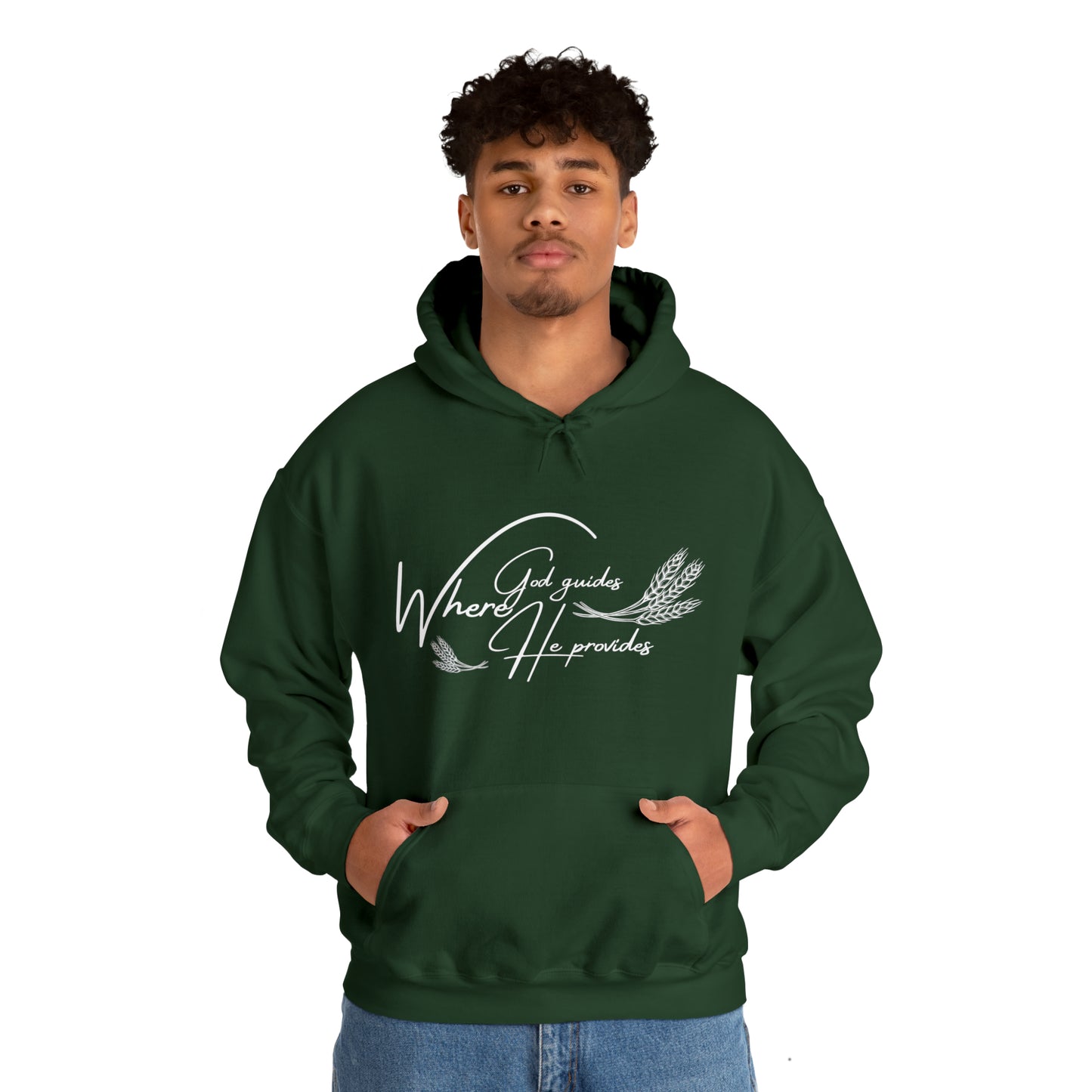 Hooded Sweatshirt (where god guides)