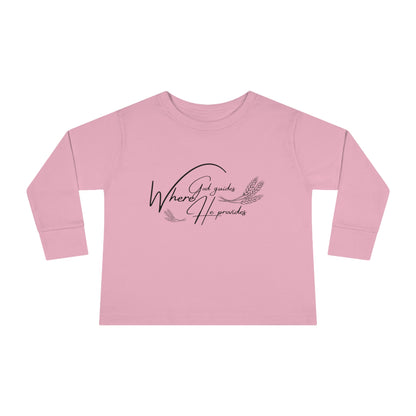 Toddler Long Sleeve (where god guide)