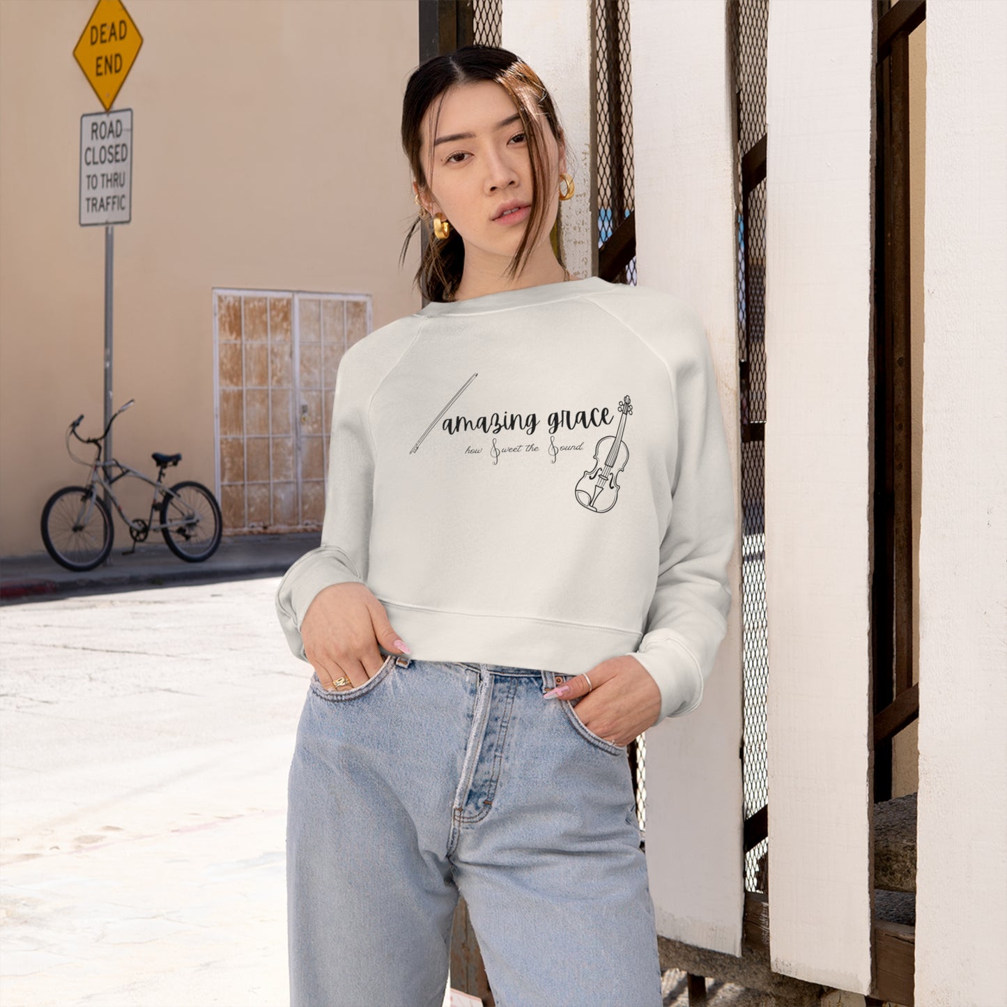 Women's Cropped Pullover (Amazing Grace)