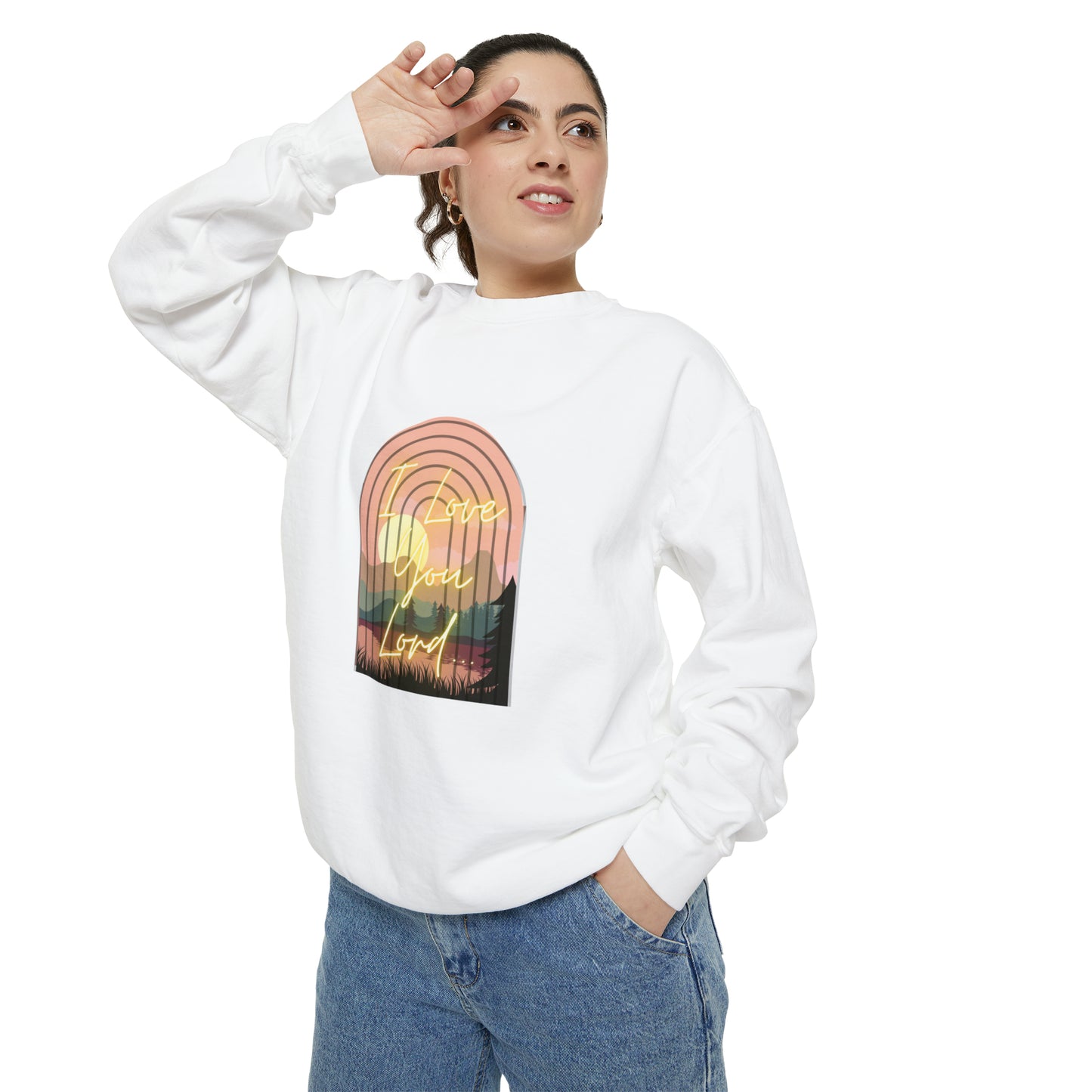 Women's/Men's Sweatshirt (I Love You Lord)