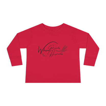 Toddler Long Sleeve (where god guide)