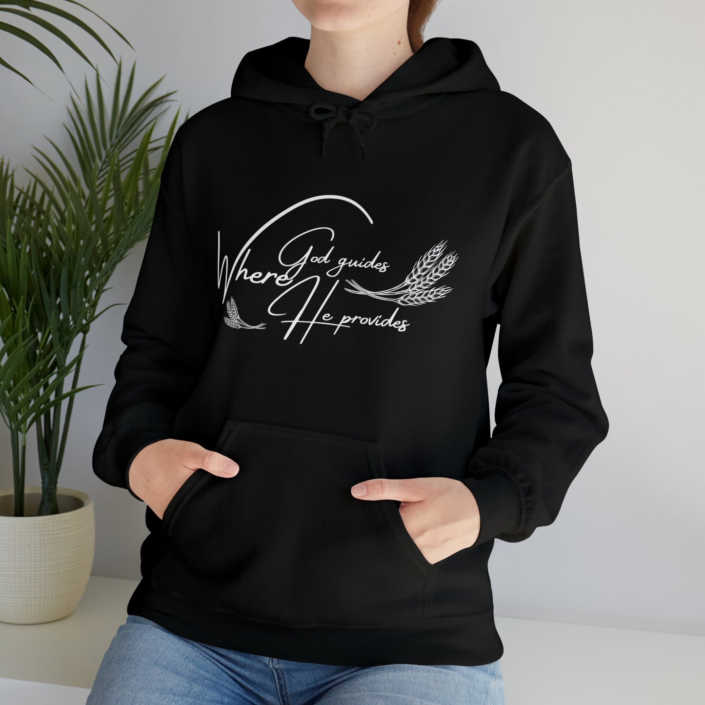 Hooded Sweatshirt (where god guides)