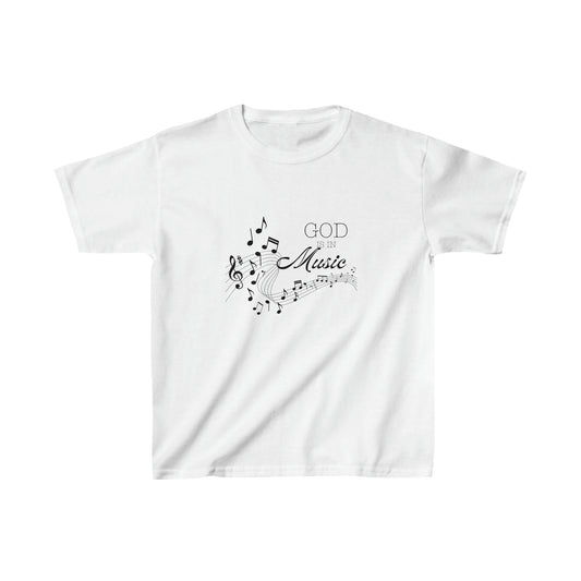 God is in music Kids Tee