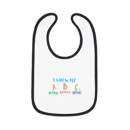 Baby Jersey Bib I KNOW MY ABC