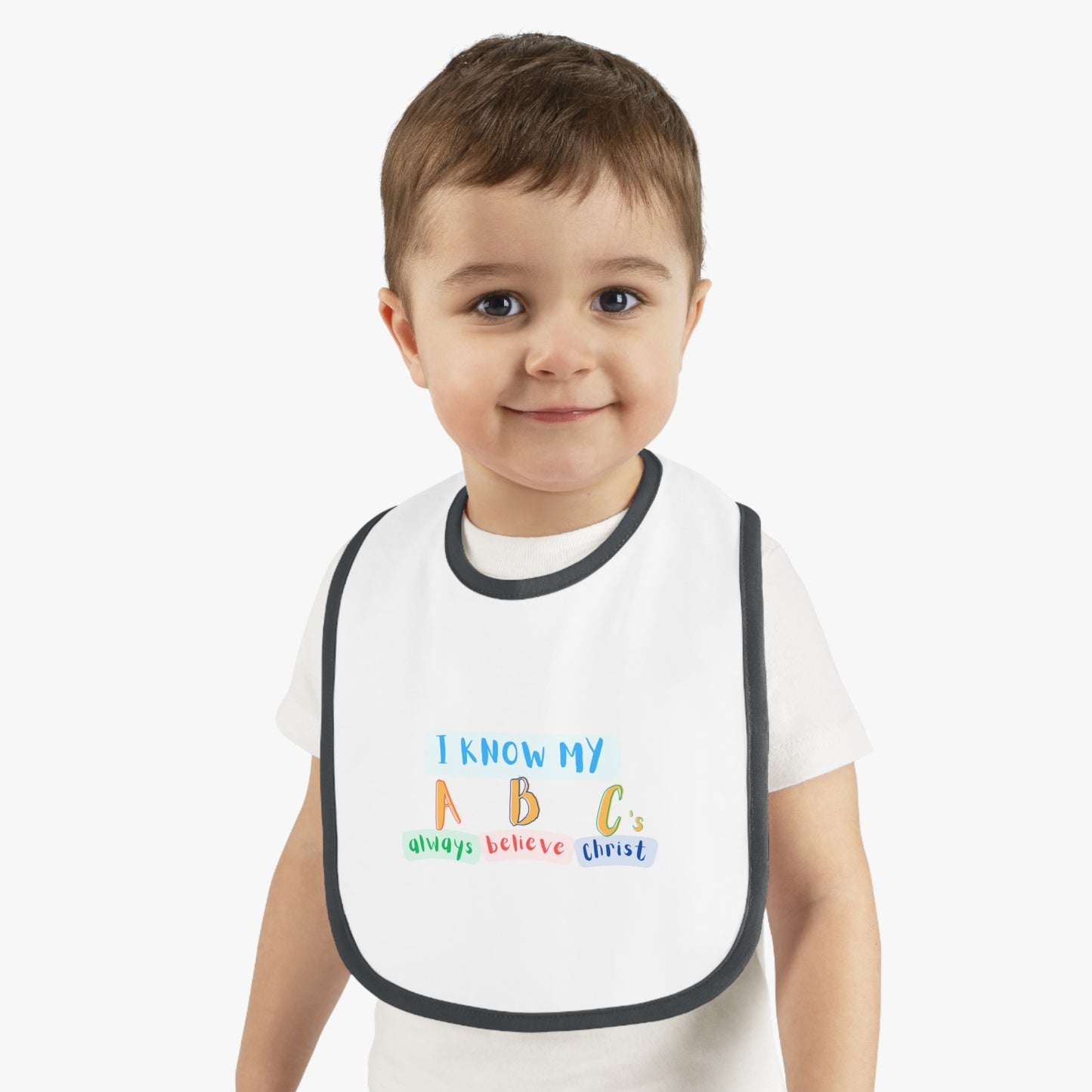 Baby Jersey Bib I KNOW MY ABC