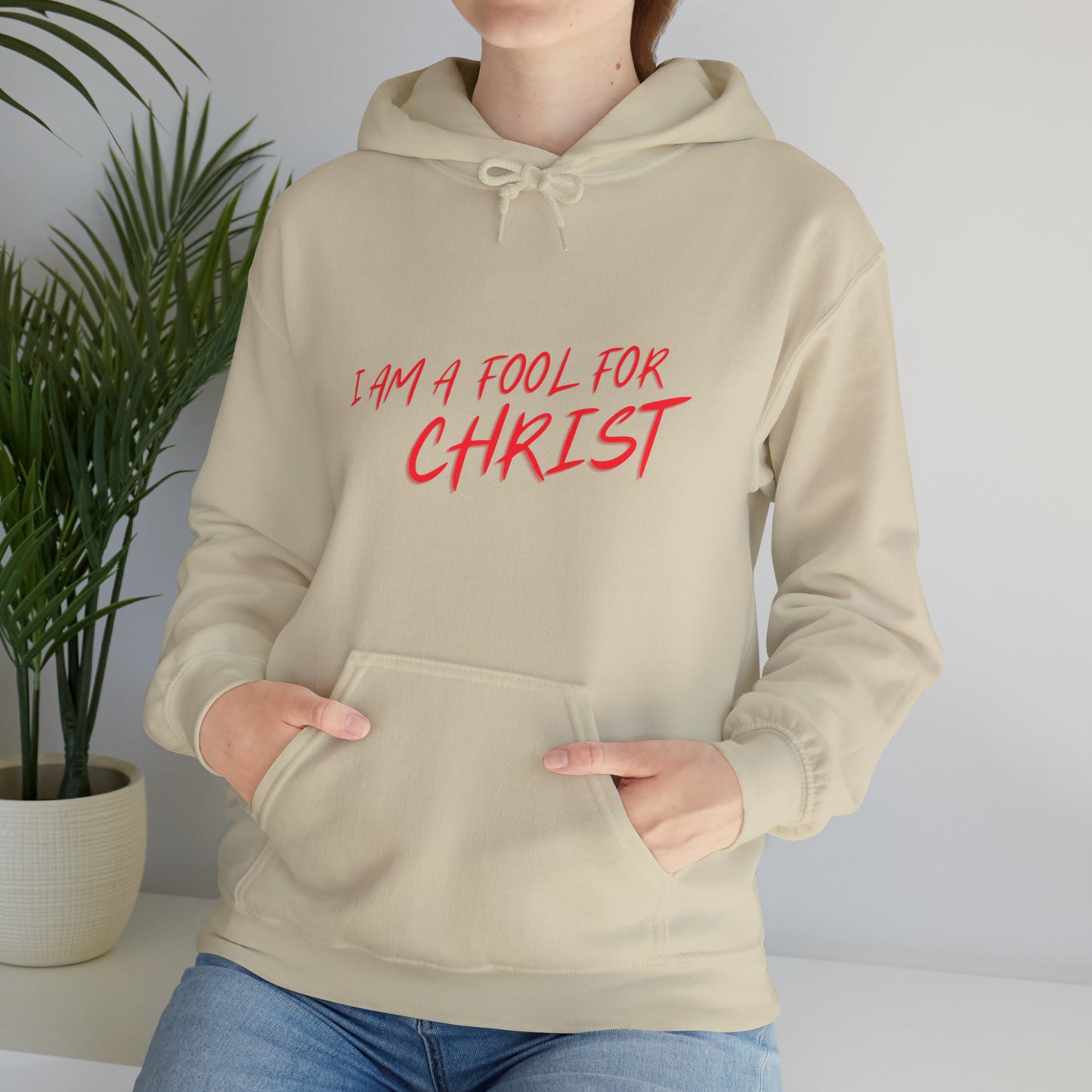 Hooded Sweatshirt (I'm a fool for christ )