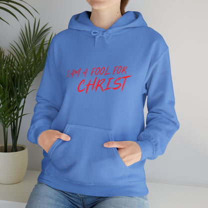 Hooded Sweatshirt (I'm a fool for christ )