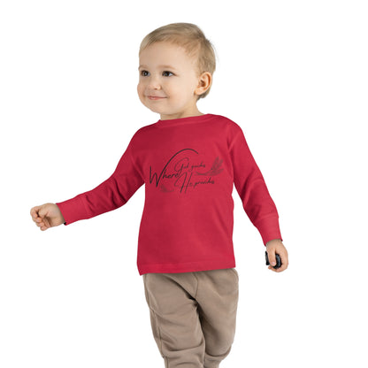 Toddler Long Sleeve (where god guide)