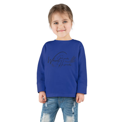 Toddler Long Sleeve (where god guide)