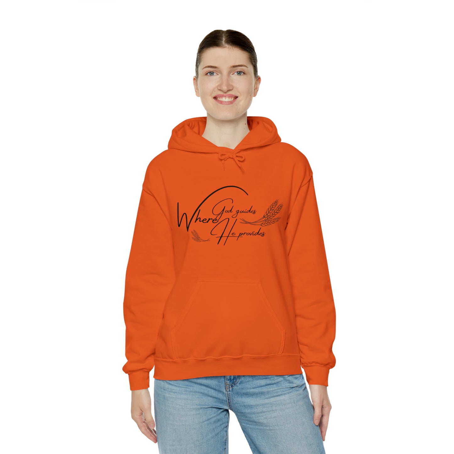 Hooded Sweatshirt (where god guides)