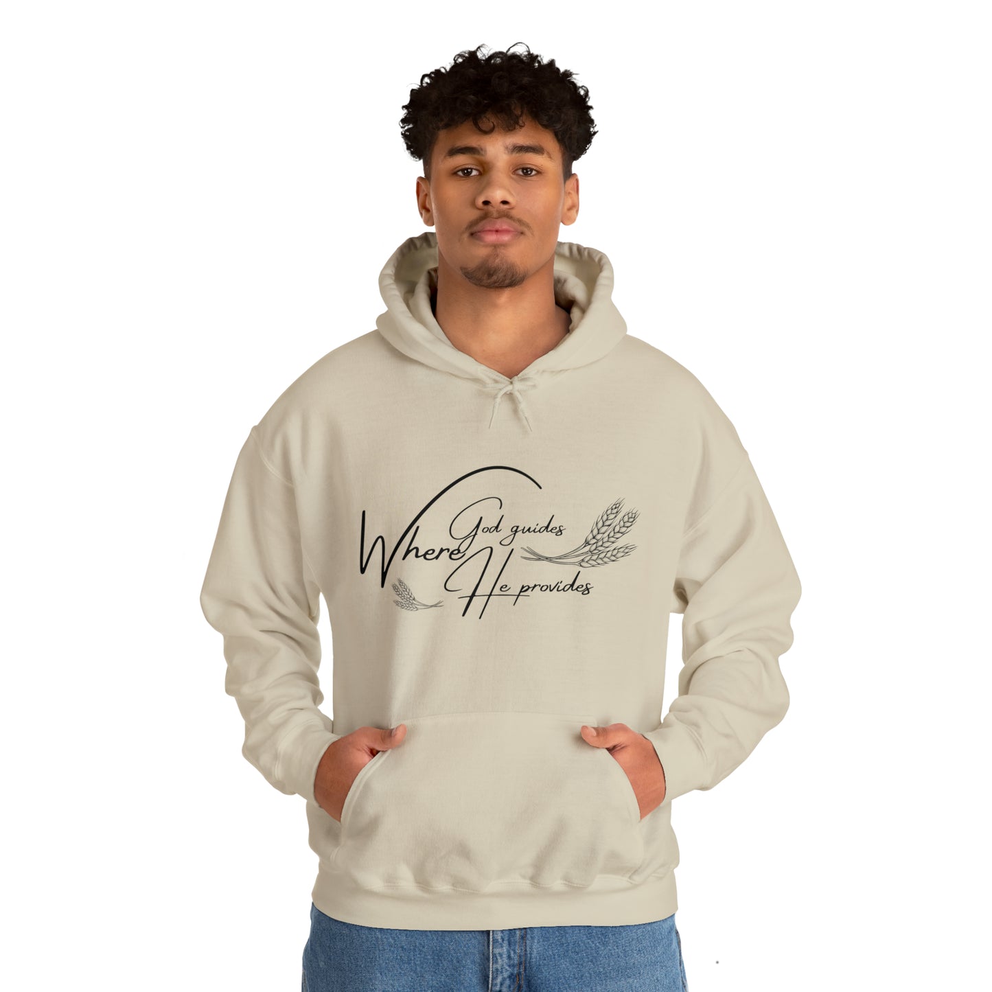 Hooded Sweatshirt (where god guides)