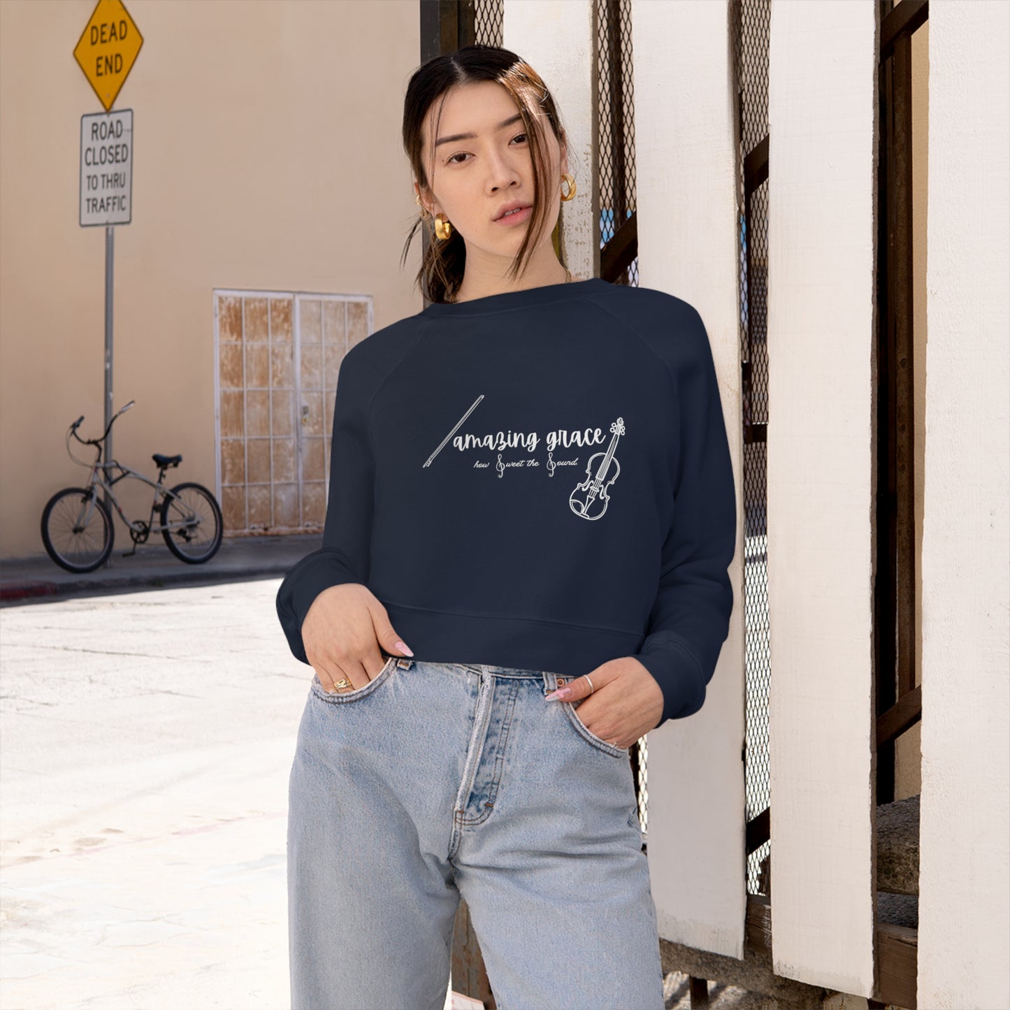 Women's Cropped Pullover (Amazing Grace)