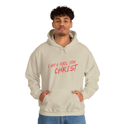 Hooded Sweatshirt (I'm a fool for christ )