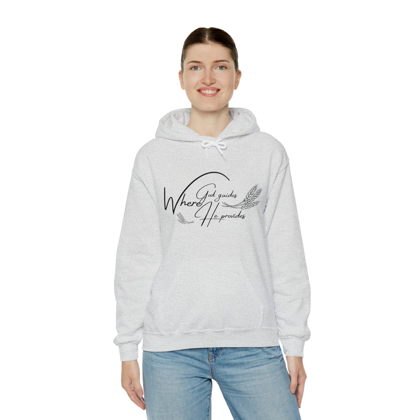 Hooded Sweatshirt (where god guides)