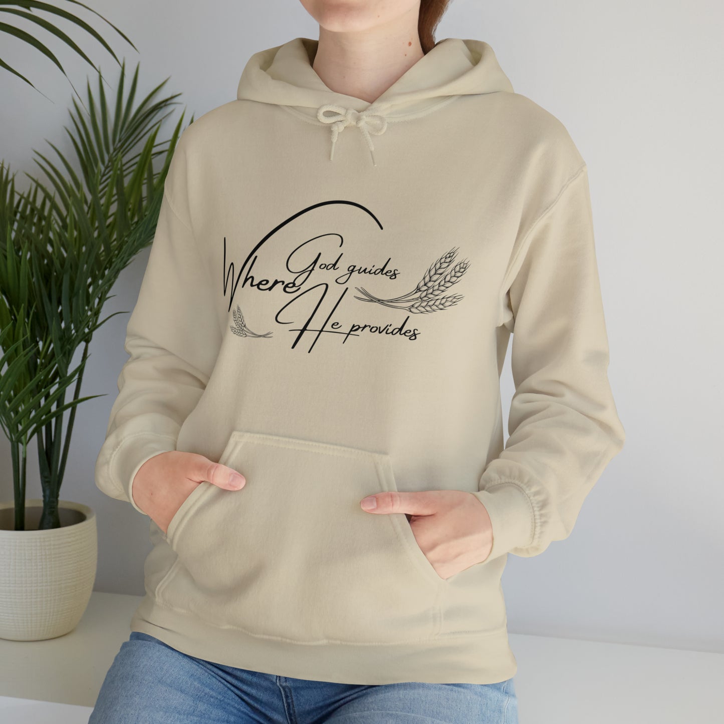 Hooded Sweatshirt (where god guides)