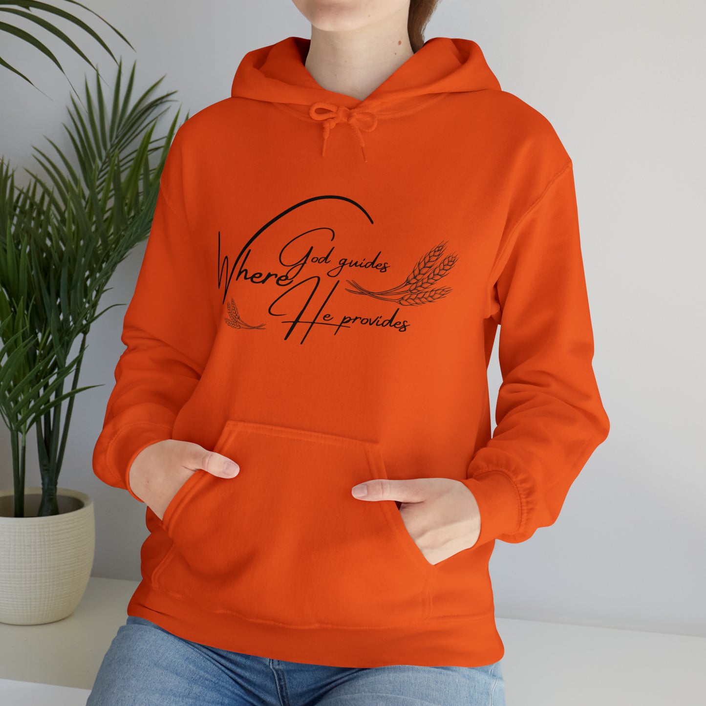 Hooded Sweatshirt (where god guides)